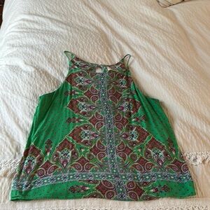 Green Paisley Women's Top